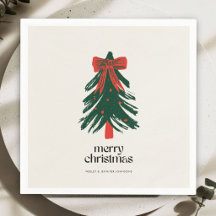 Peinture moderne de Noël Arbre Fêtes de fin d'anné