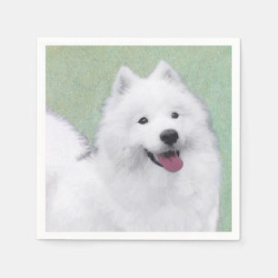 Serviette En Papier Peinture Samoyed - Cute Original Chien Art