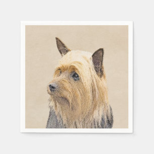 Serviette En Papier Peinture Silky Terrier - Cute Original Chien Art