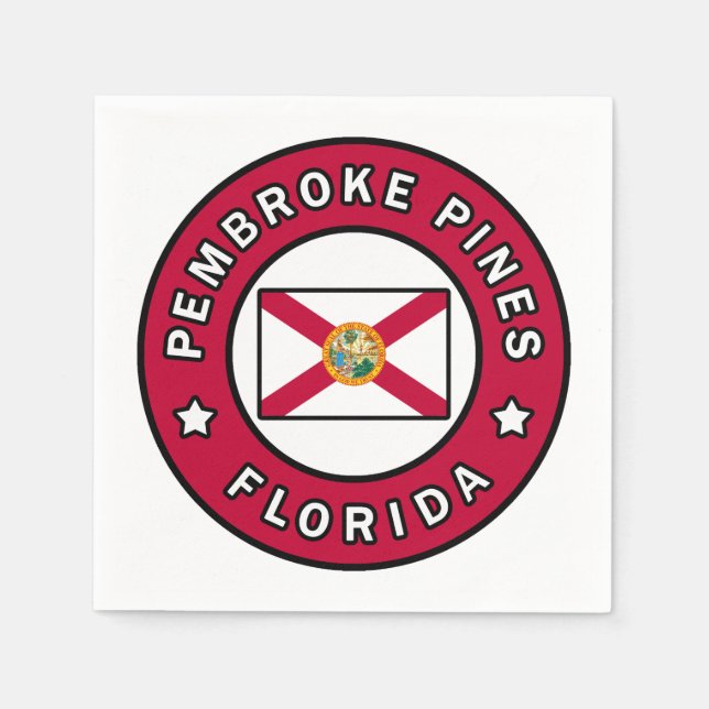Serviette En Papier Pembroke Pines Floride (Devant)