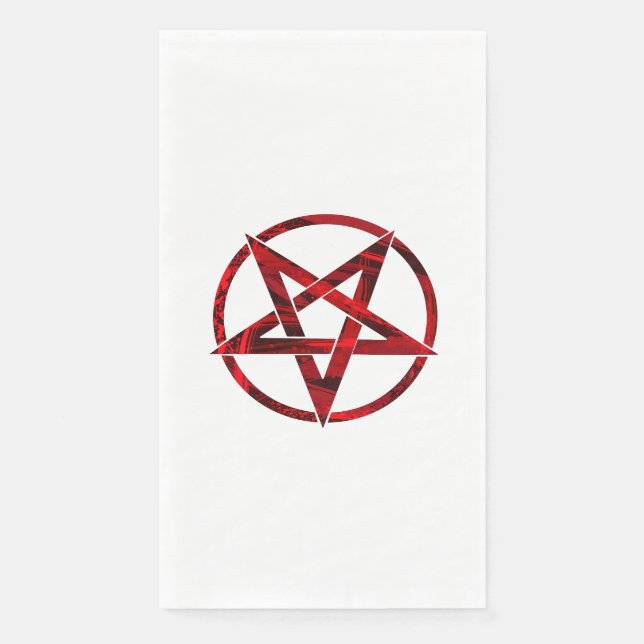 Serviette En Papier Pentagram Red Devil (Devant)