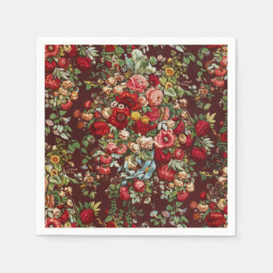 Serviette En Papier Peonis & Rose, Vintage motif floral Chintz