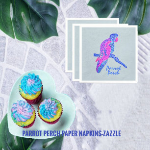 Serviette En Papier Perche de perroquet