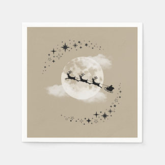 Serviette En Papier Père Noël et les serviettes de lune