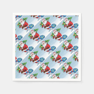 Serviette En Papier Père Noël livre le Motif de Noël