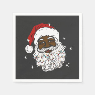 Serviette En Papier Père Noël noir Noël Histoire noire Noël