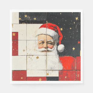 Serviette En Papier Père Noël vintage