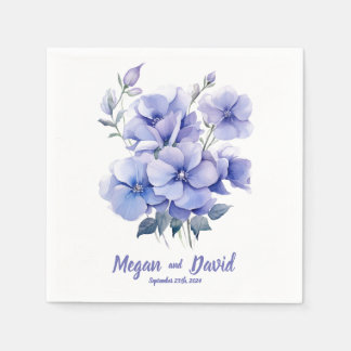 Serviette En Papier Periwinkles Dreams 2 : serviettes Mariages personn