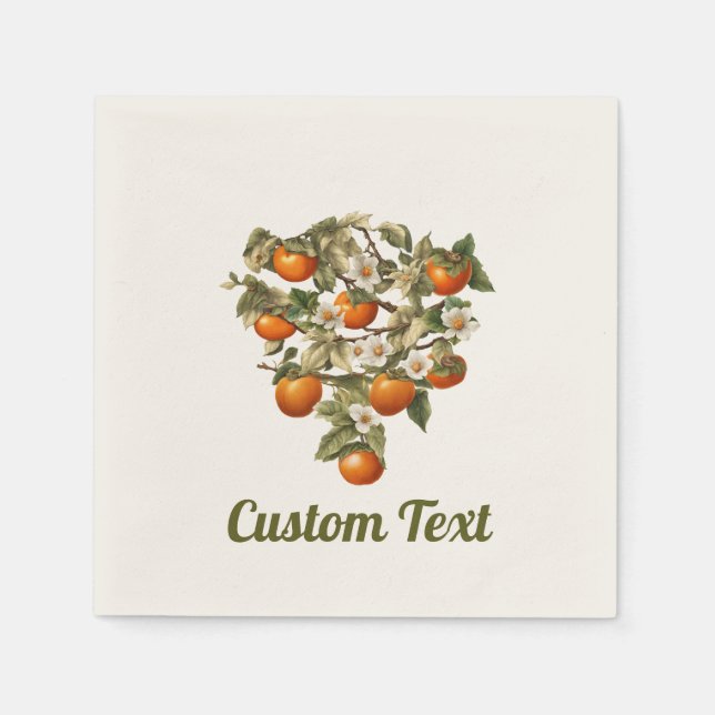 Serviette En Papier Persimmons (Devant)