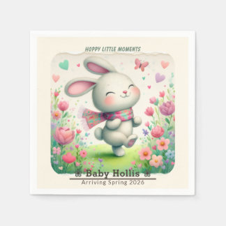 Serviette En Papier Personalized Bunny Baby Shower Paper Napkins