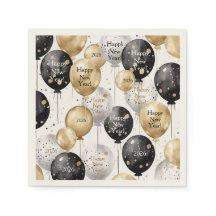 Personalized Happy New Year Party Napkin