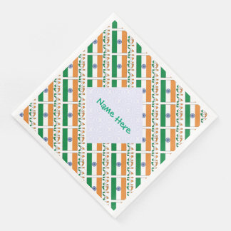 Serviette En Papier Personalized India Tiled