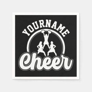 Serviette En Papier Personalized NAME Cheer Team Varsity Cheerleader