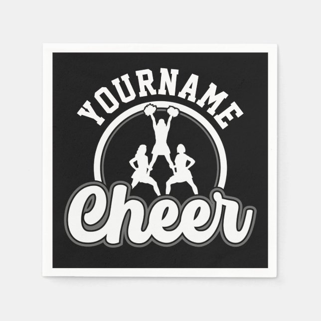 Serviette En Papier Personalized NAME Cheer Team Varsity Cheerleader (Devant)