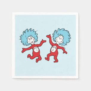 Serviette En Papier Personnage Chose 1 et Chose 2 de Dr Seuss