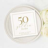 Personnalisé 50e anniversaire Mariage Élégant