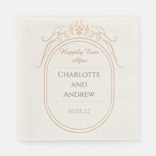 Serviette En Papier Personnalisé Happy Jamais Après Mariage