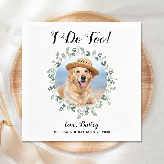 Serviette En Papier Personnalisé je fais trop Eucalyptus Pet Mariage p (Créateur téléchargé)