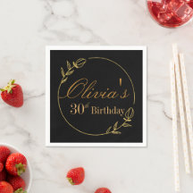 Personnalise l'anniversaire avec un cadre doré