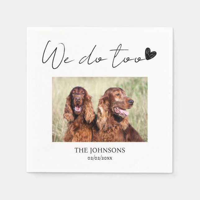 Serviette En Papier Personnalisé nous faisons trop serviettes pour ani (Devant)