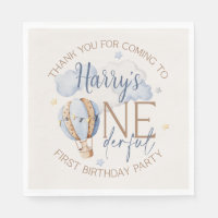 Personnalisé ONE derful 1st Birthday Party Napkins