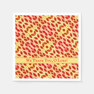 Serviette En Papier Personnalisé THANKSGIVING Automne Feuilles Automne