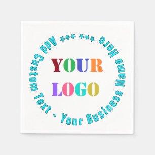 Serviette En Papier Personnalisé Votre Logo D'Entreprise Texte Personn