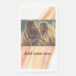Serviette En Papier personnaliser ajouter votre photo noël eau personn