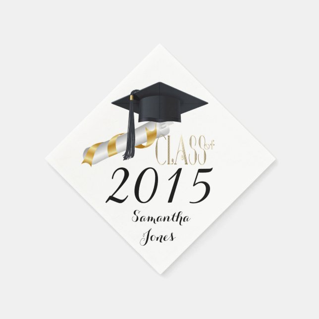 Serviette En Papier PERSONNALISER CE 2015 Graduate Party Napkins (Coin)