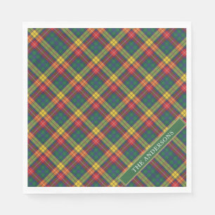 Serviette En Papier Personnaliser Clan Buchanan Tartan Plaid