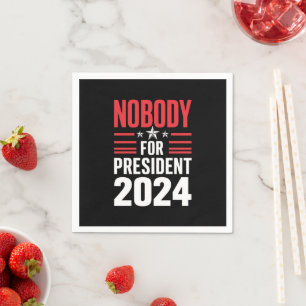 Serviette En Papier Personne pour le président 2024 Élections politiqu