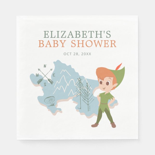 Serviette En Papier Peter Pan | BABY SHOWER (Devant)