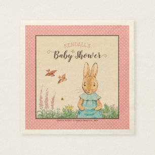 Serviette En Papier Peter Rabbit   Baby shower fille