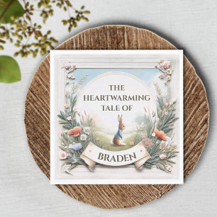 Serviette En Papier Peter Rabbit dans le jardin