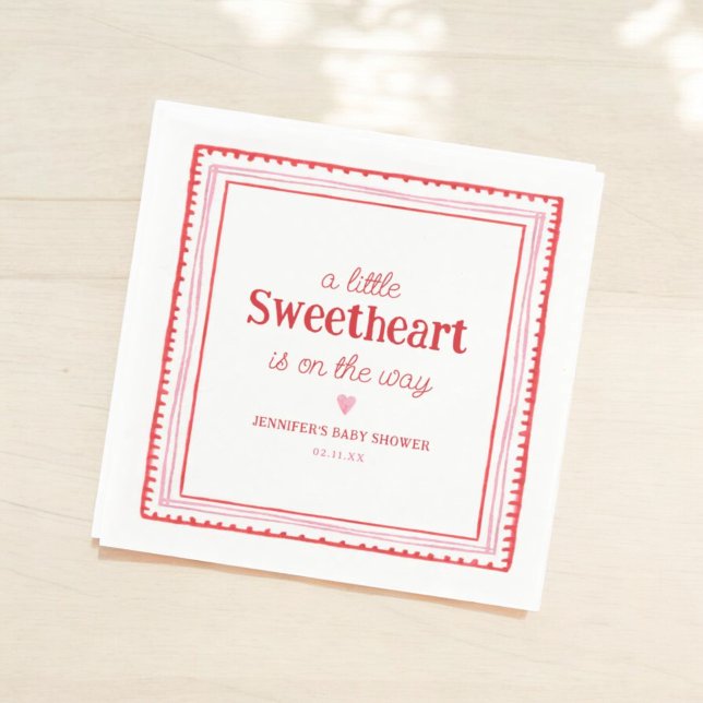 Serviette En Papier Petit amour Valentine's Shower (Créateur téléchargé)