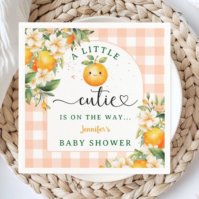 Serviette En Papier Petit Baby shower Cutie Document neutre genre (Créateur téléchargé)