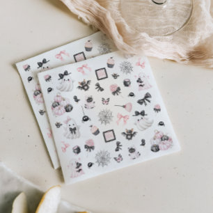 Serviette En Papier Petit Baby shower fille d'Halloween Boo