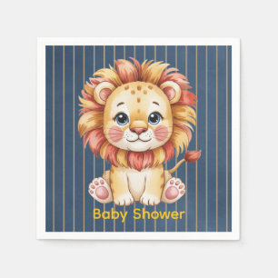 Serviette En Papier Petit Baby shower Lion Boy