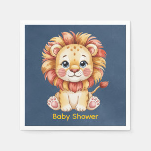 Serviette En Papier Petit Baby shower Lion Boy