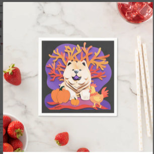Serviette En Papier PETIT BOO Cream Chow