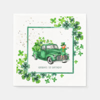 Petit Char Shamrock Camion Fête d'anniversaire