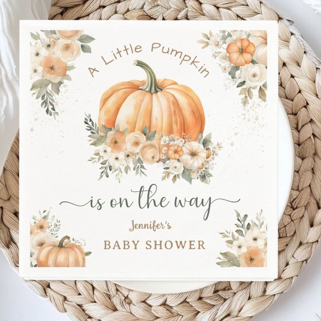 Serviette En Papier Petit Citrouille sur le chemin Boho Baby shower d' (Créateur téléchargé)