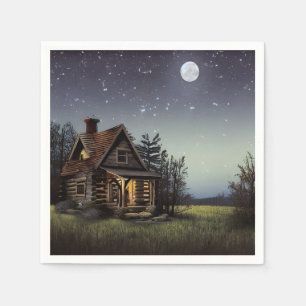 Serviette En Papier Petit Cottage Au Lune