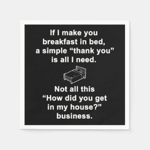 Serviette En Papier Petit déjeuner en Bed