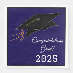 Serviette En Papier Petit-Déjeuner-Graduation Casquette serviettes