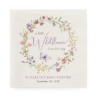 Petit Fleur sauvage Aquarelle Bébé Fille Douche