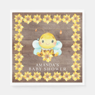 Serviette En Papier Petit Miel Sucré Baby shower d'abeille serviettes