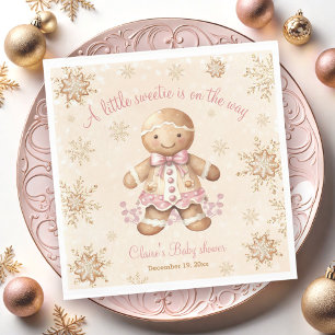 Serviette En Papier Petit pain d'épices Baby shower de Noël doux