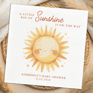 Serviette En Papier Petit Rayon de Soleil Bohème Mignon Baby Shower