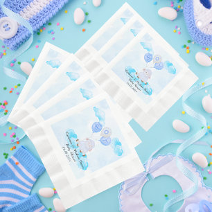 Serviette En Papier Petite agneau qui s'envole haut dans les ballons b